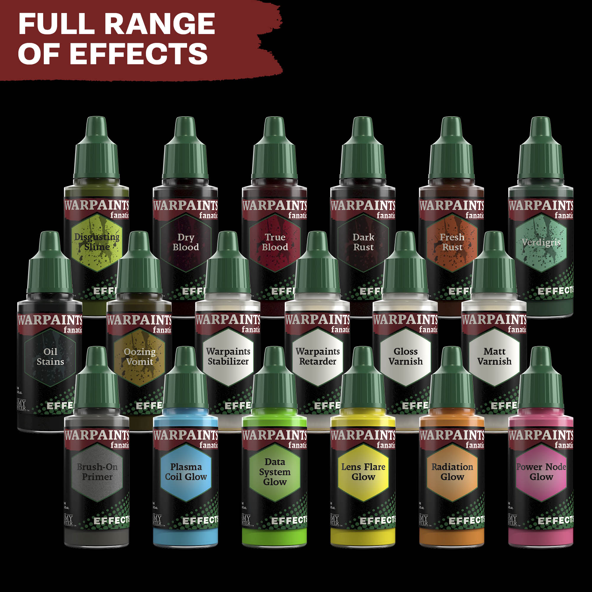 Army Painter Warpaints Fanatic Effects (WP3163 - WP3180)
