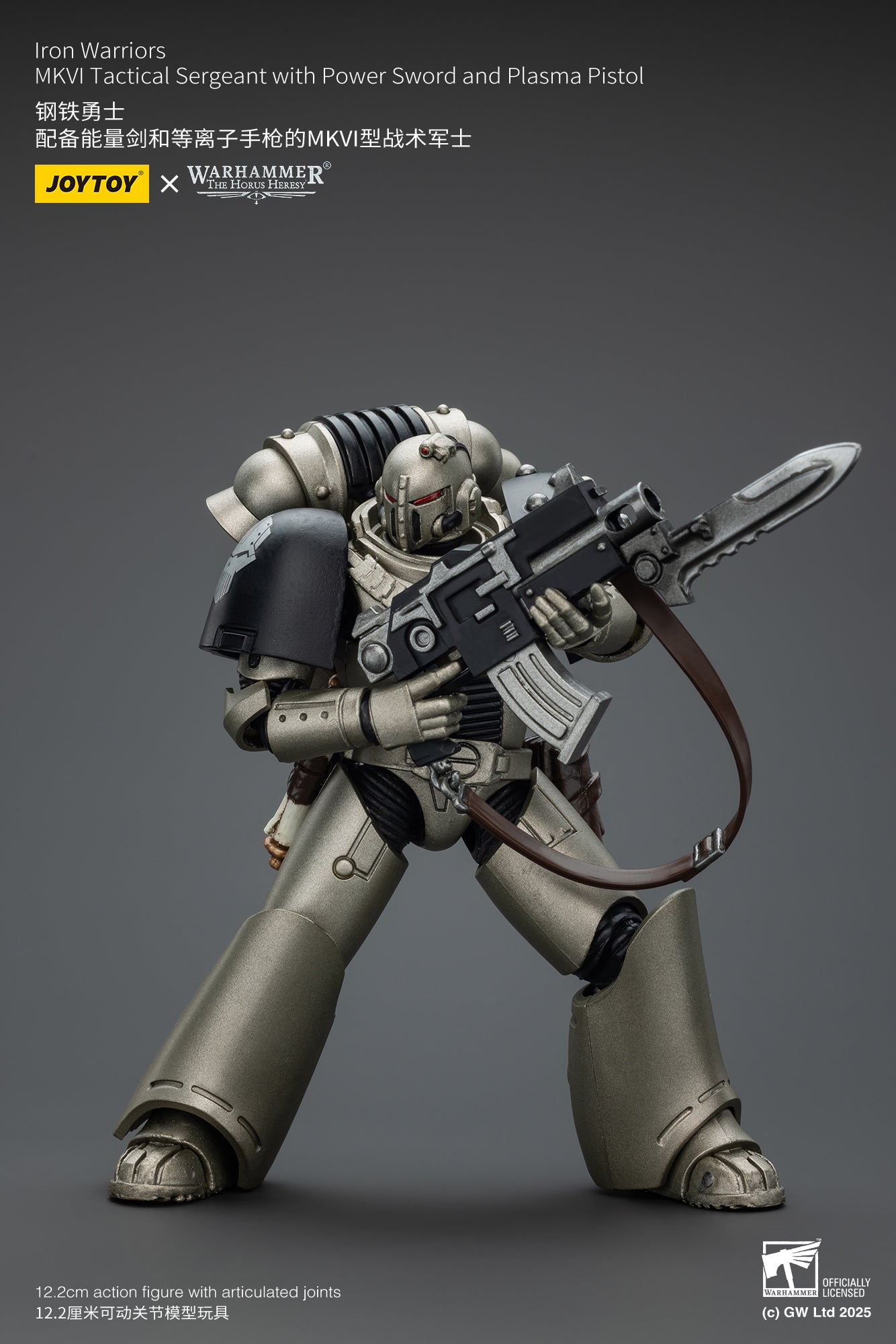 Joytoy: Iron Warriors MKVI Tactical Sergeant with Power Sword and Plasma Pistol