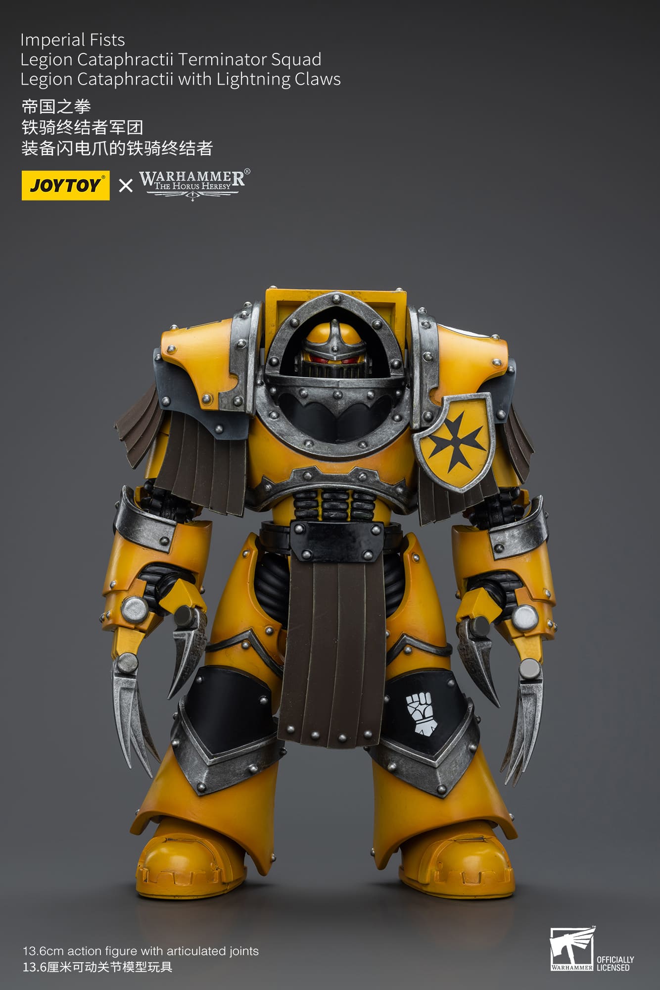 Joytoy: Imperial Fists Legion Cataphractii Sergeant with Lightning Claws