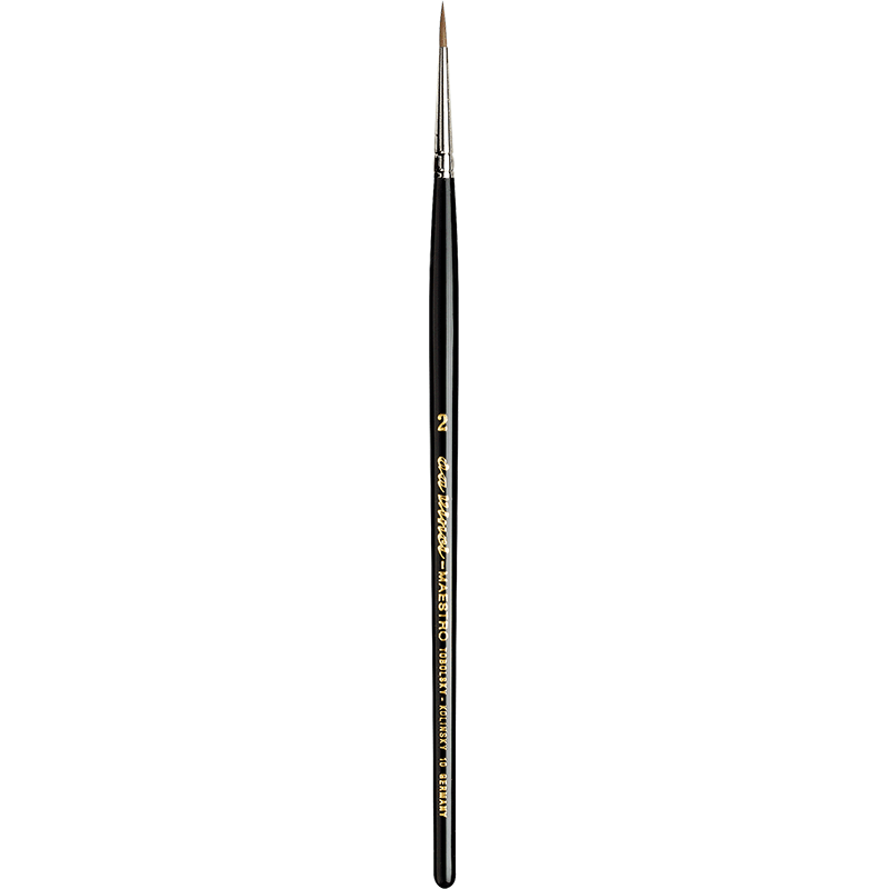 Da Vinci: Series 10 Maestro Kolinsky Sable Brush - Round, Short Handle