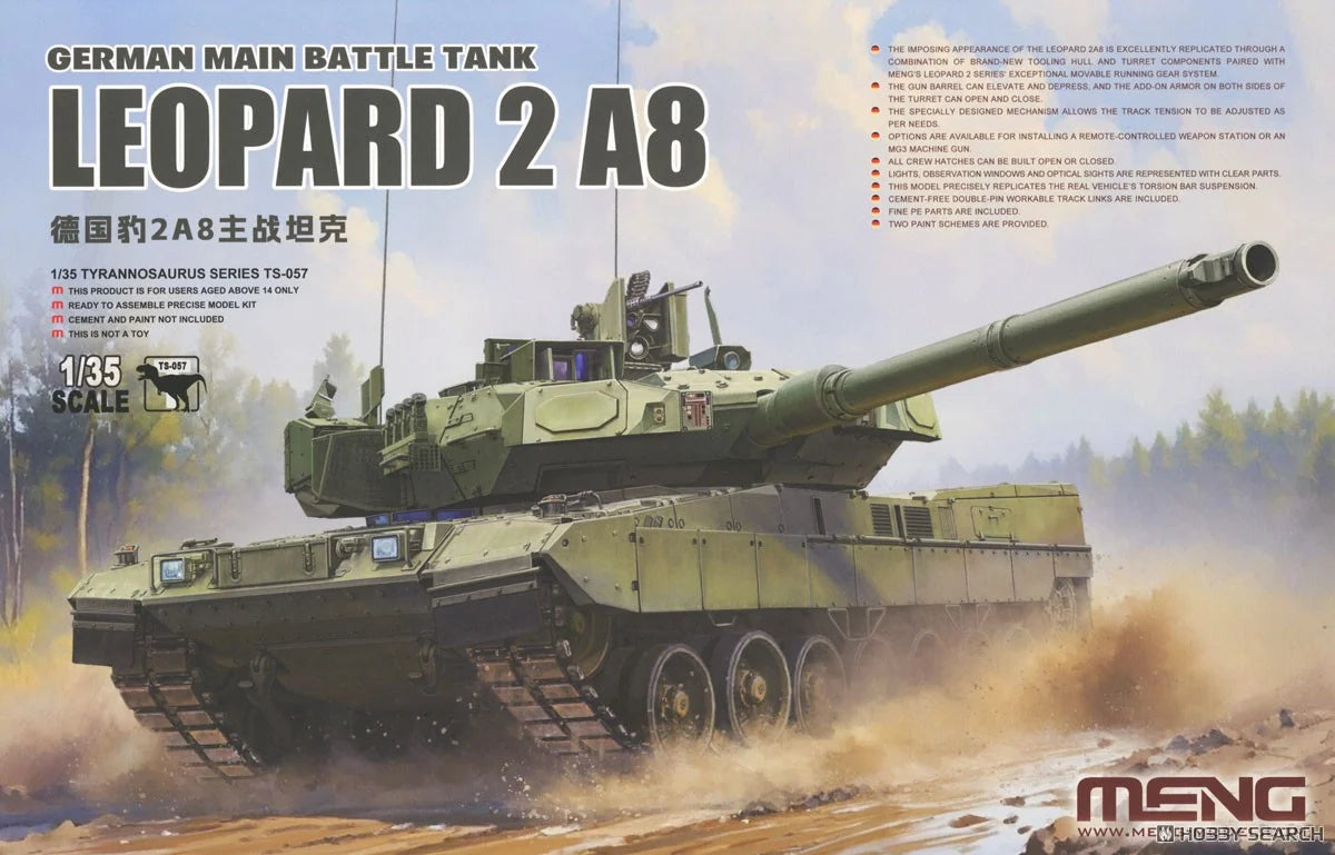 Meng: 1/35 German Main Battle Tank Leopard 2 A8