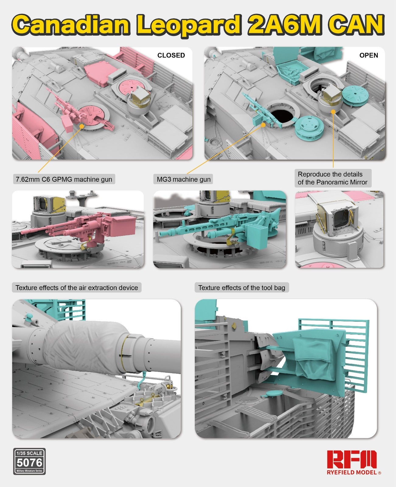 RFM: 1/35 Canadian Leopard 2A6M CAN w/ Workable Tracks