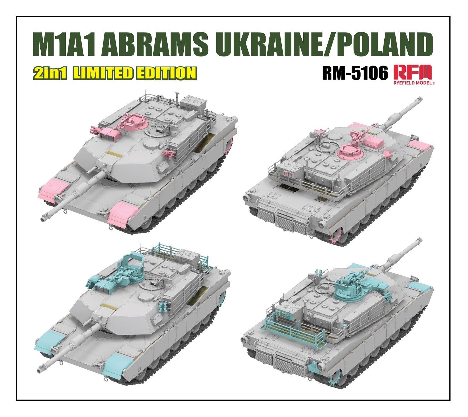 RFM: 1/35 M1A1 Abrams Ukraine/Poland 2 in 1