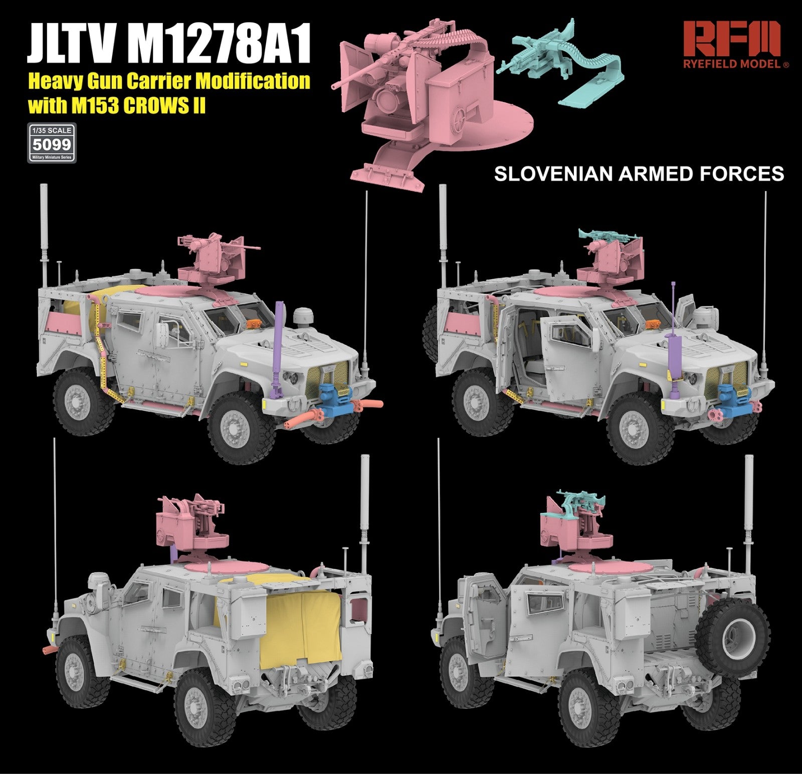RFM: 1/35 JLTV M1278A1 Heavy Gun Carrier Modification with M153 CROWS II