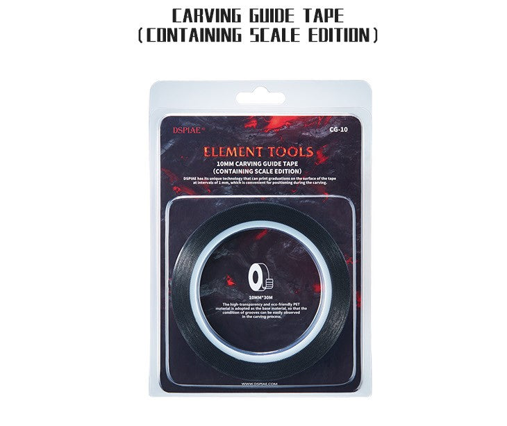 DSPIAE: Hard Edged Carving Guide Tape with Scale (for Panel Lines)