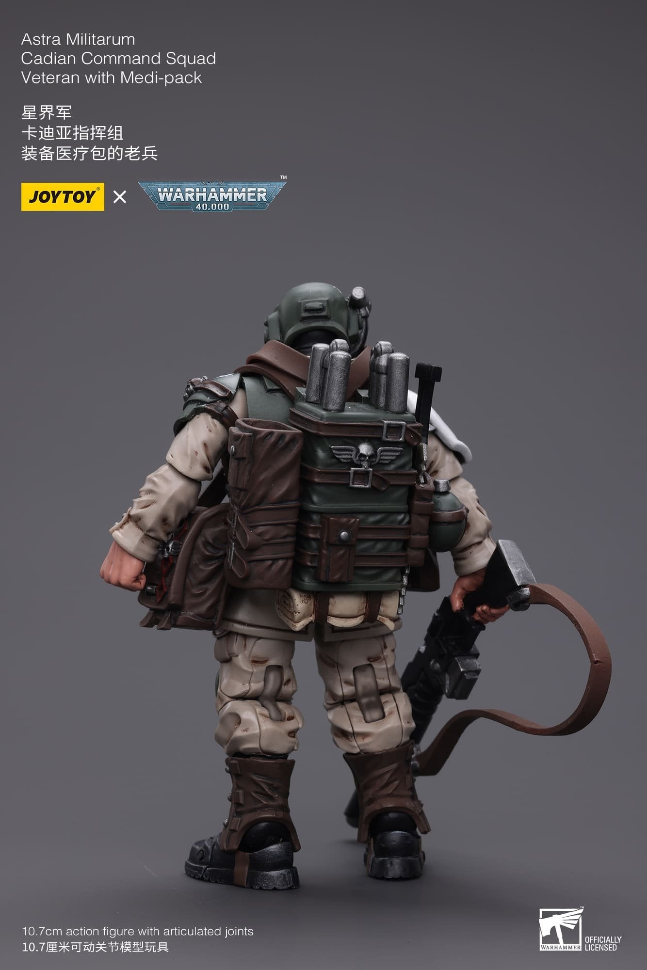 Joytoy: Astra Militarum Cadian Command Squad Veteran with Medi-pack