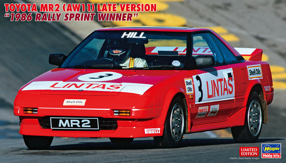 Hasegawa 1/24 Toyota MR2 (AW11) Late Version 1986 Rally Sprint Winner