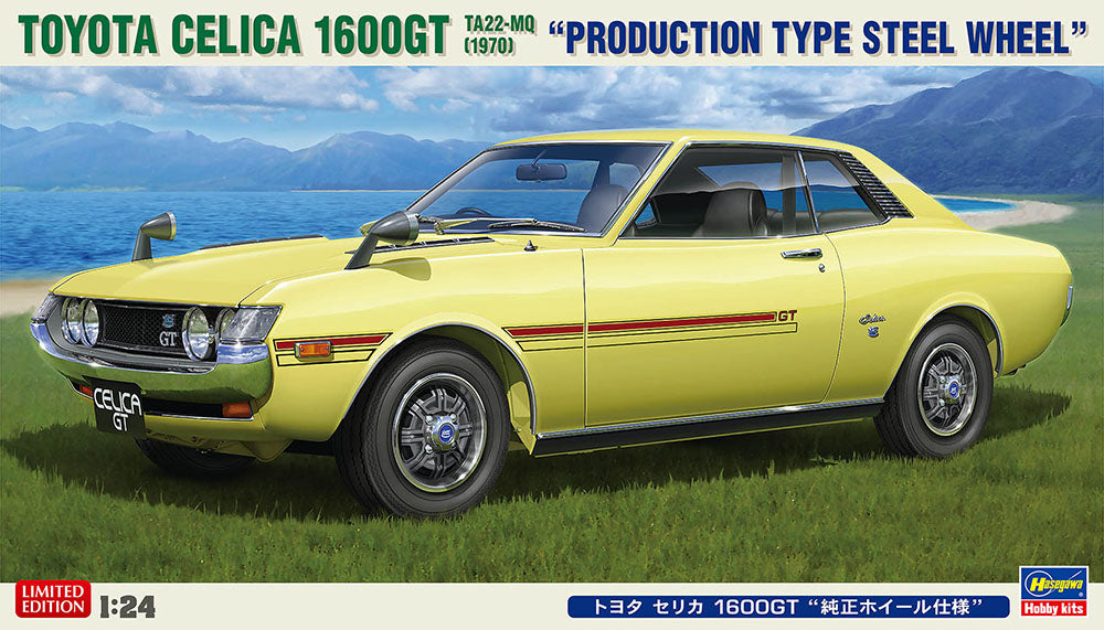 Hasegawa 1/24 Toyota Celica 1600GT TA22-MQ (1970) “Production Type Steel Wheel”