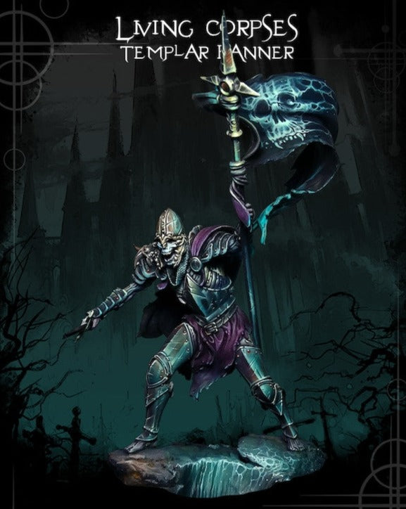 Living Corpse Templar Bannerman (75mm)