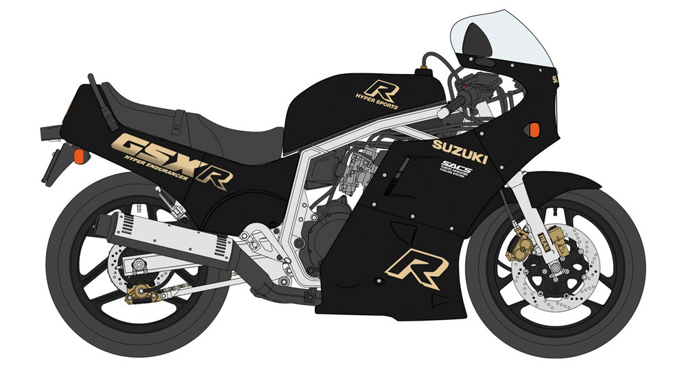 Hasegawa 1/12 SUZUKI GSX-R750(H)(GR71G) Black/Gold Color