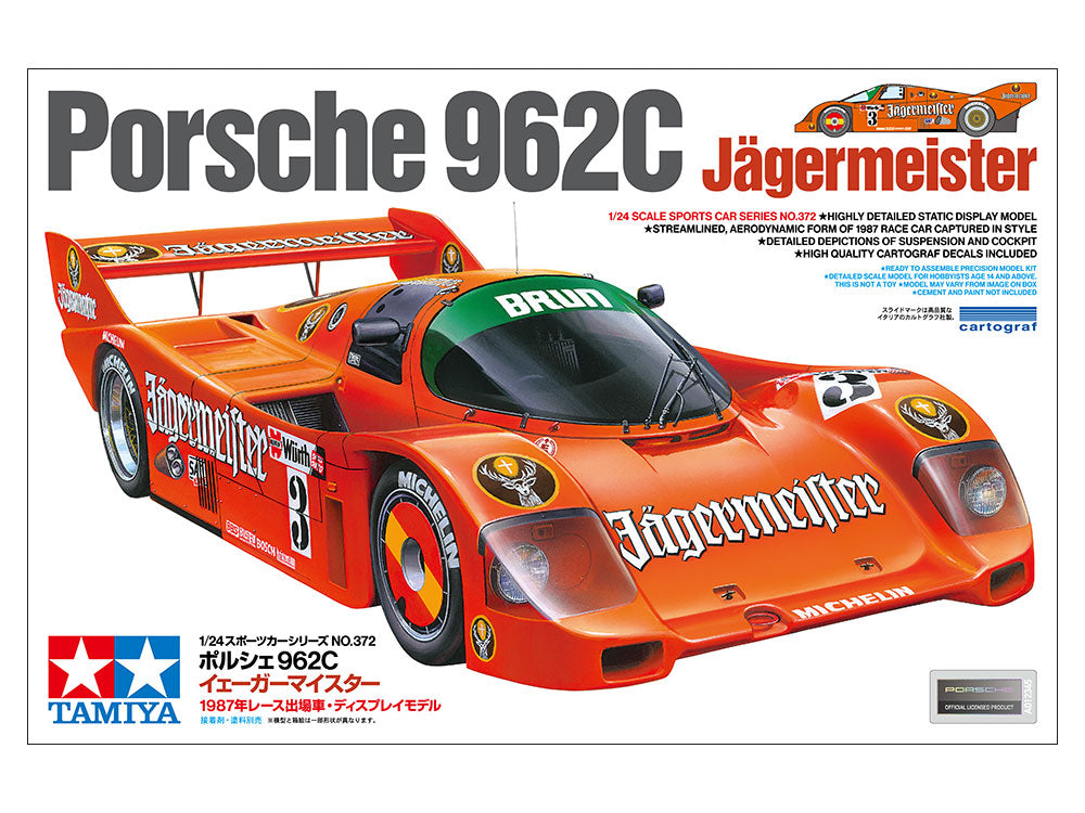 Tamiya: 1/24 PORSCHE 962C JÄGERMEISTER