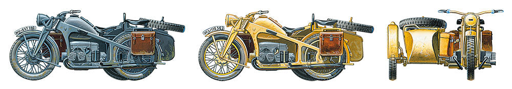 Tamiya: 1/35 German KS600 Motorcycle & Sidecar