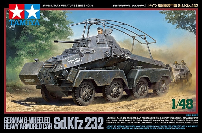 Tamiya: 1/48 German 8-Wheeled Heavy Armored Car Sd.Kfx.232