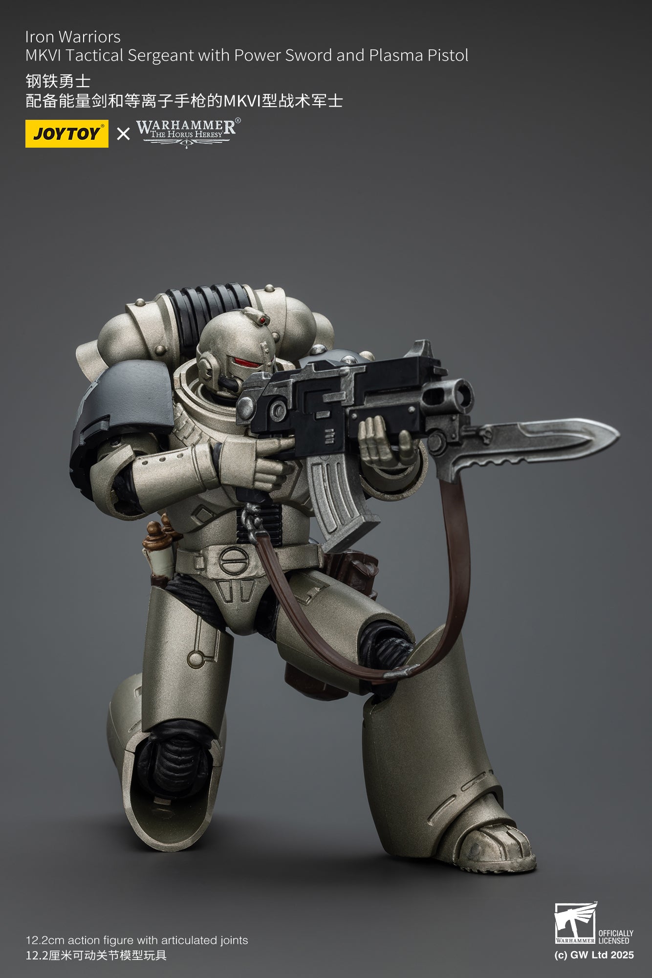 Joytoy: Iron Warriors MKVI Tactical Sergeant with Power Sword and Plasma Pistol