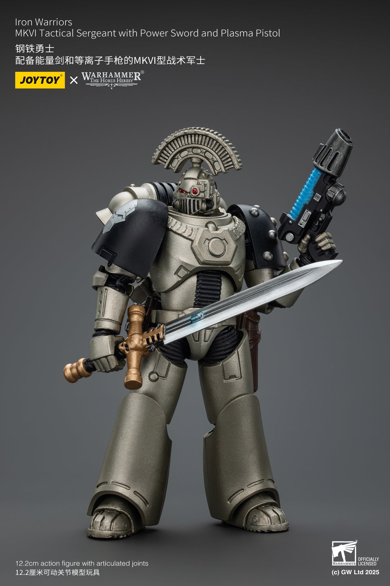 Joytoy: Iron Warriors MKVI Tactical Sergeant with Power Sword and Plasma Pistol