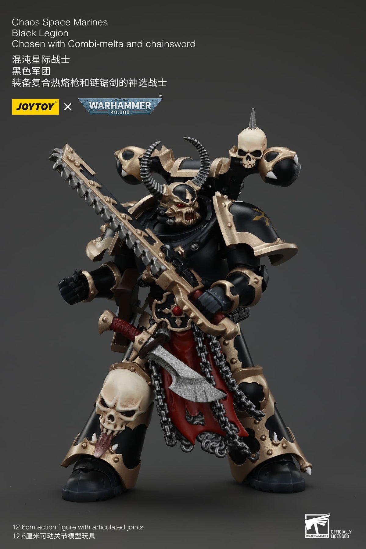 Joytoy: Chaos Space Marines Black Legion Chosen with Combi-melta and Chainsword