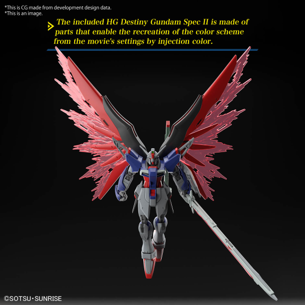HG #258 Destiny Gundam Spec II & Zeus Silhouette