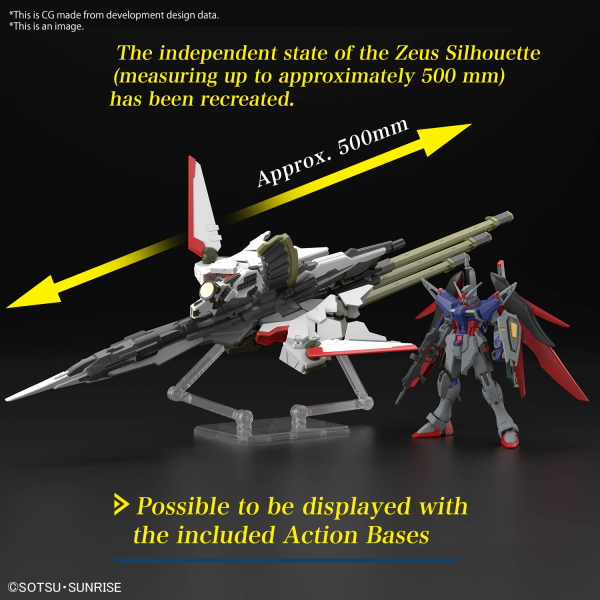 HG #258 Destiny Gundam Spec II & Zeus Silhouette