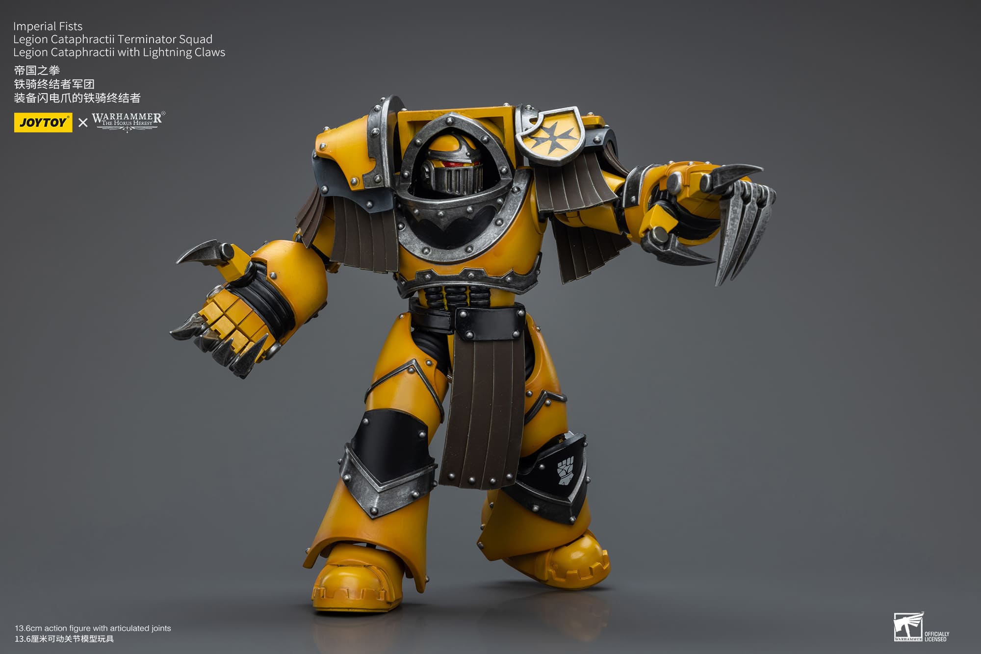 Joytoy: Imperial Fists Legion Cataphractii Sergeant with Lightning Claws