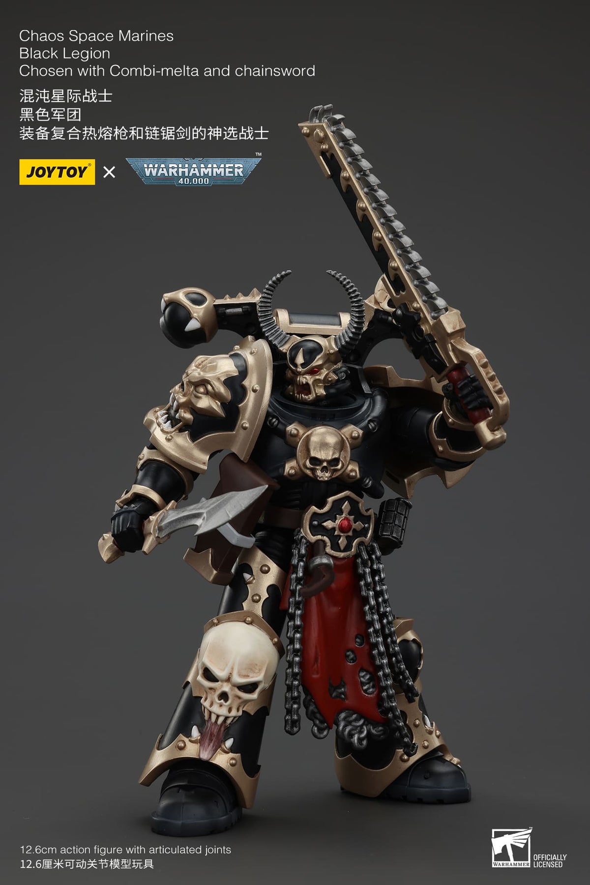 Joytoy: Chaos Space Marines Black Legion Chosen with Combi-melta and Chainsword