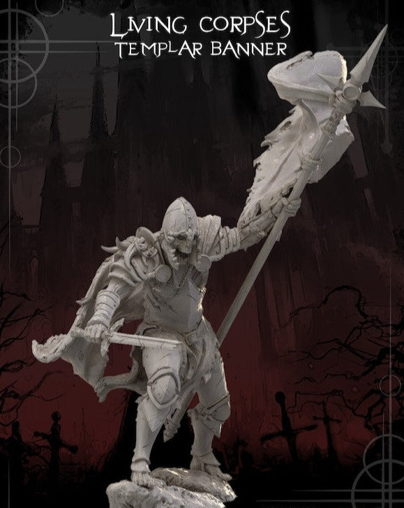 Living Corpse Templar Bannerman (75mm)