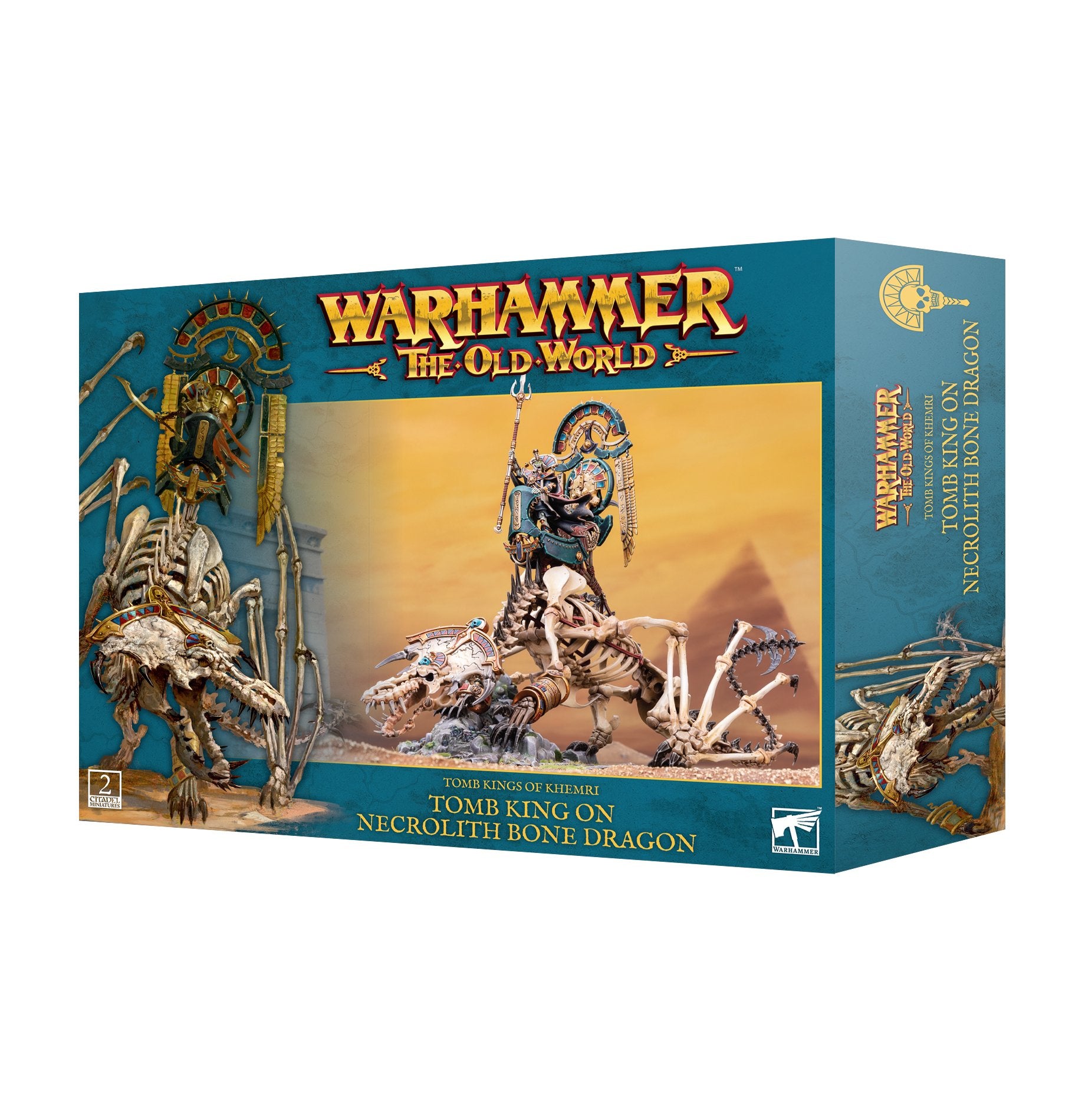 Tomb Kings of Khemri: Tomb King/Liche Priest on Necrolith Bone Dragon