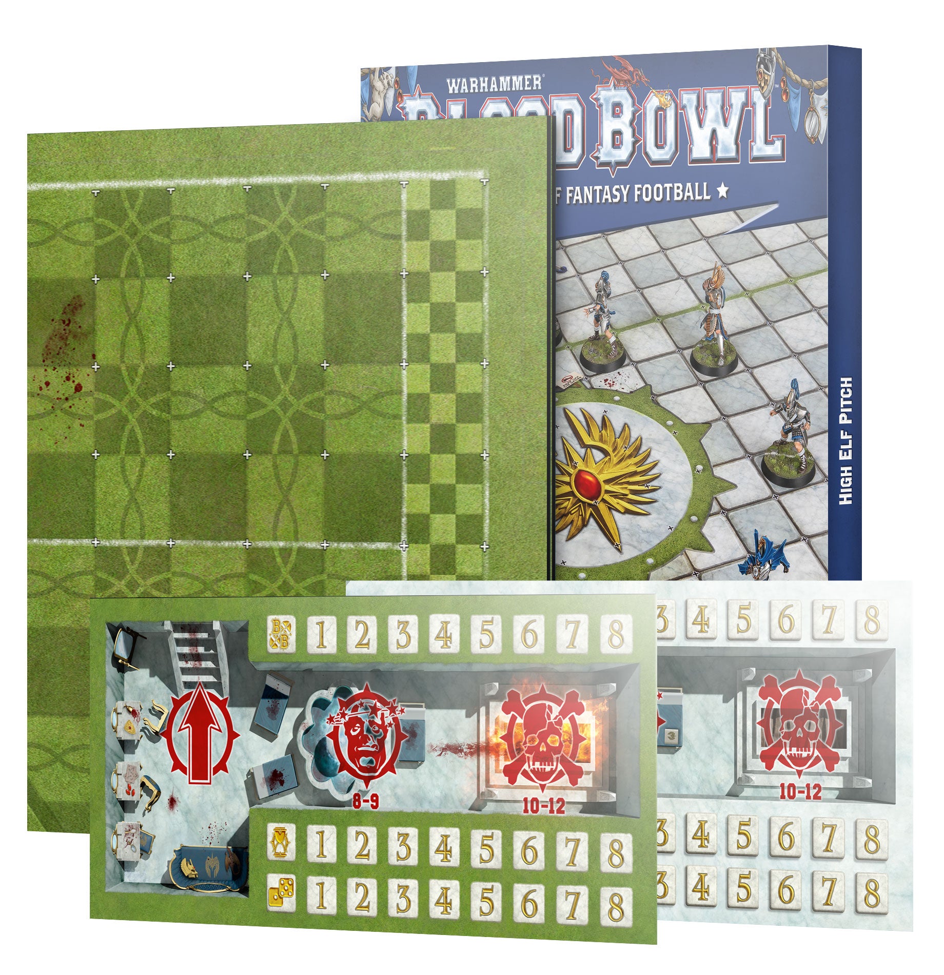 Blood Bowl: Double-sided Pitch and Dugouts