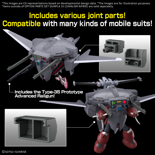 HG Option Parts Set Gunpla 15 (Cavalier Aifrid)