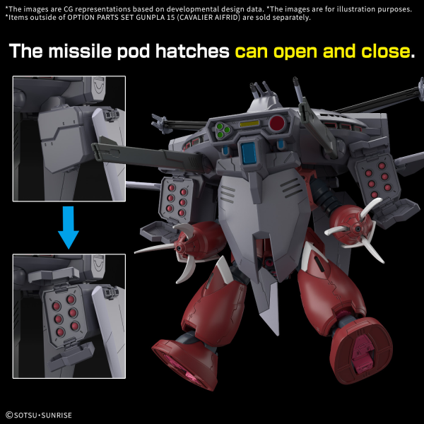 HG Option Parts Set Gunpla 15 (Cavalier Aifrid)