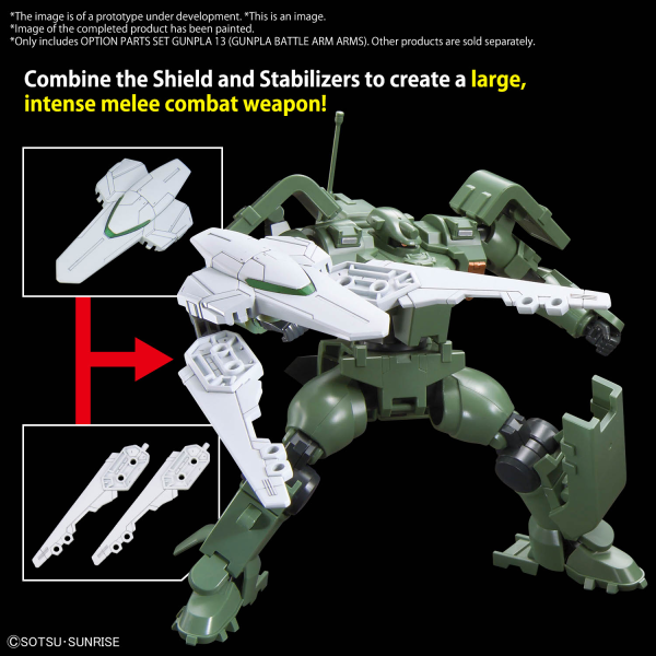 HG Option Parts Set Gunpla 13 (Gunpla Battle Arm Arms)