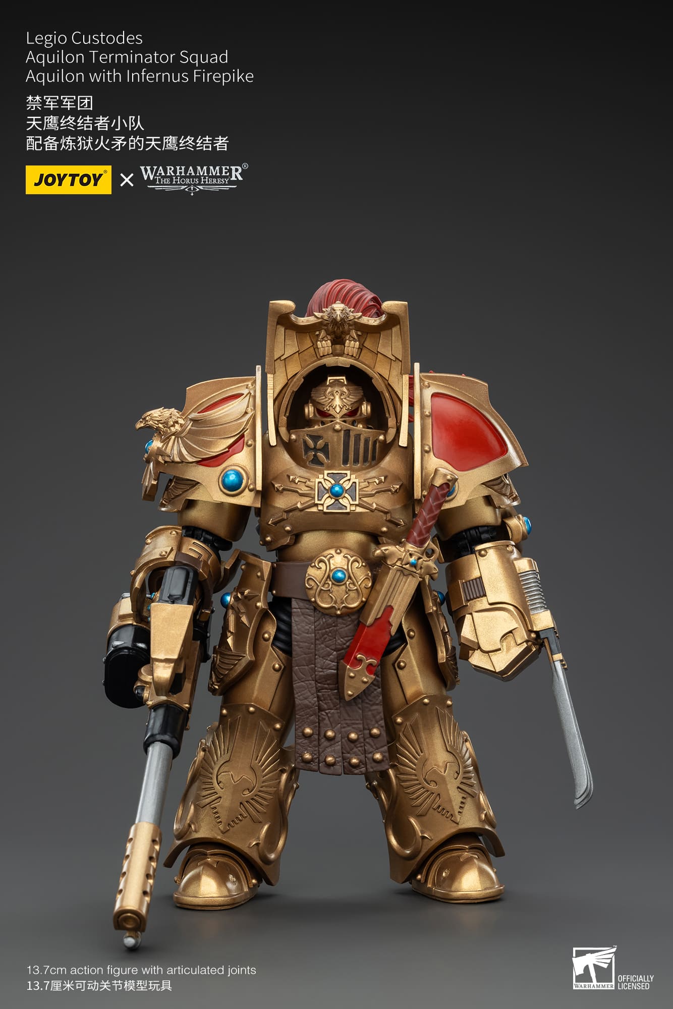 Joytoy: Legio Custodes Aquilon Terminator Squad Aquilon with Infernus Firepike