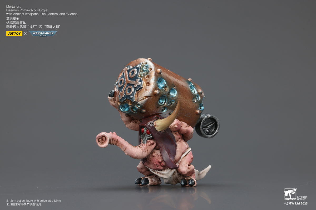 Joytoy: Death Guard Mortarion, Daemon Primarch of Nurgle with Ancient weapons ‘The Lantern' and ‘Silence'