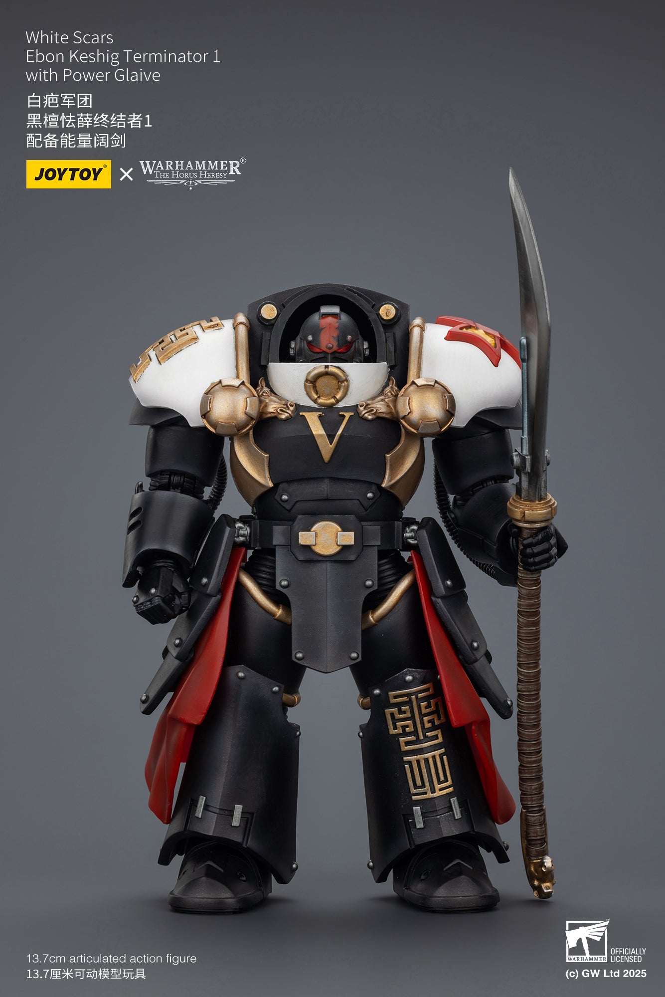 Joytoy: White Scars Ebon Keshig Terminator 1 with Power Glaive