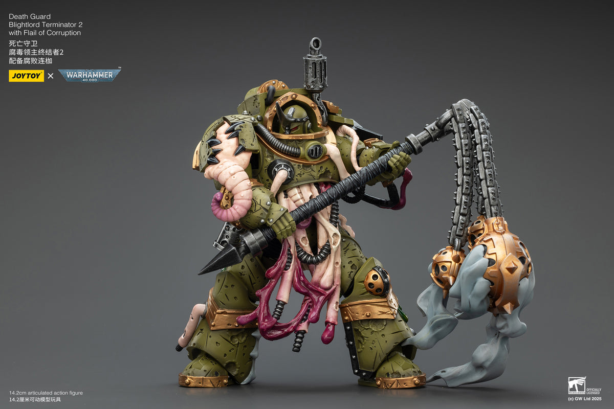 Joytoy: Death Guard Blightlord Terminator 2 with Flail of Corruption