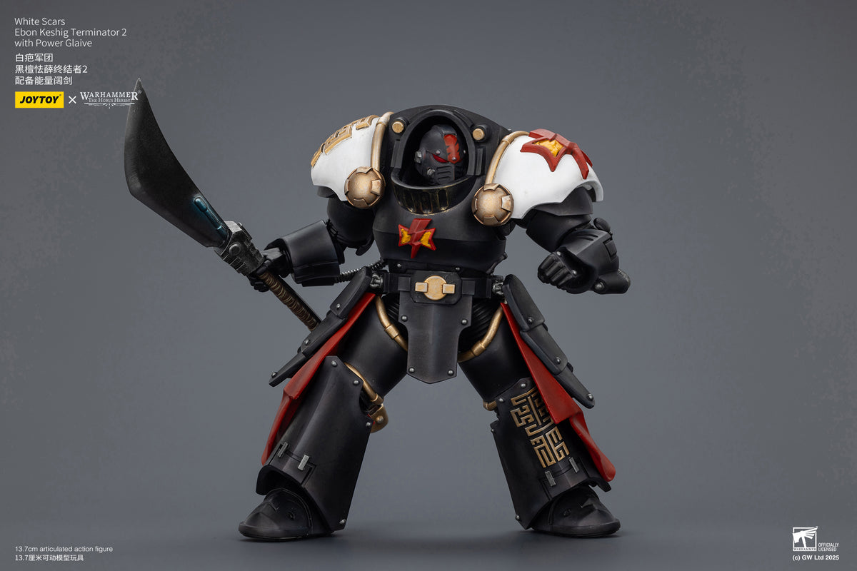 Joytoy: White Scars Ebon Keshig Terminator 2 with Power Glaive