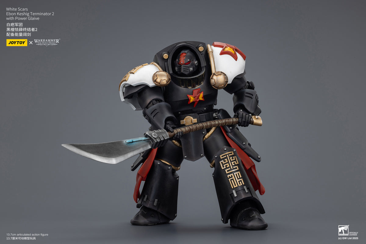 Joytoy: White Scars Ebon Keshig Terminator 2 with Power Glaive