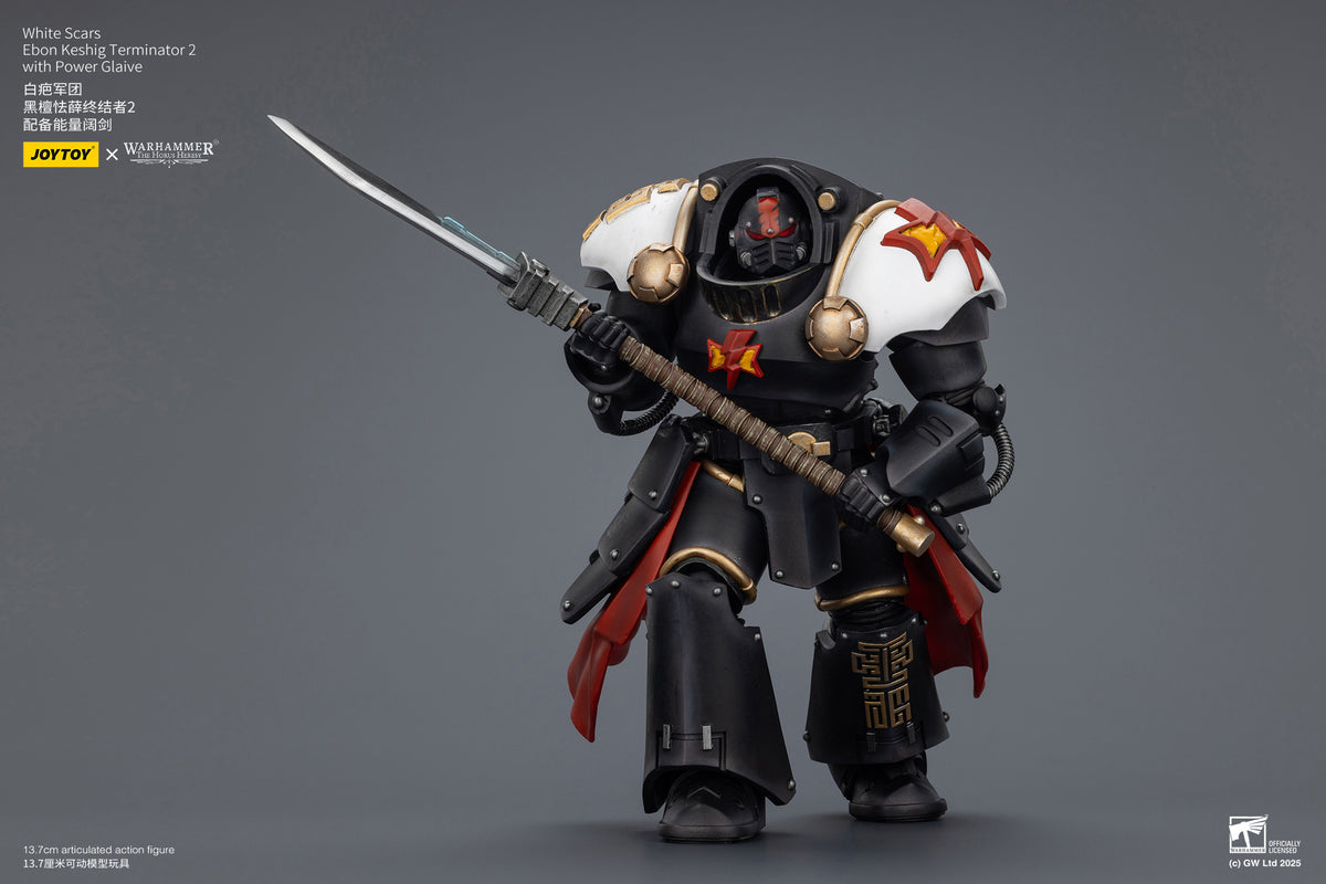 Joytoy: White Scars Ebon Keshig Terminator 2 with Power Glaive