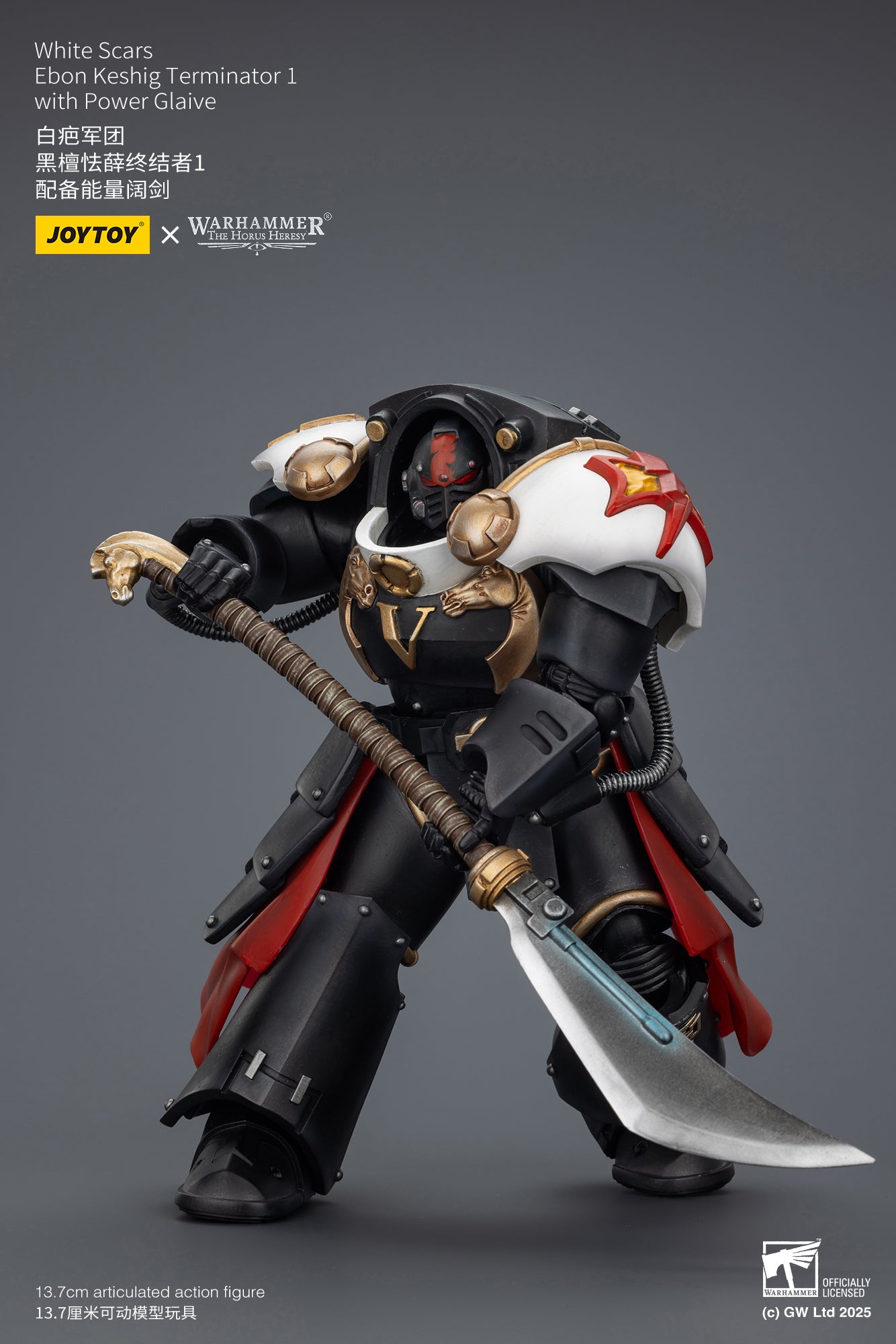 Joytoy: White Scars Ebon Keshig Terminator 1 with Power Glaive