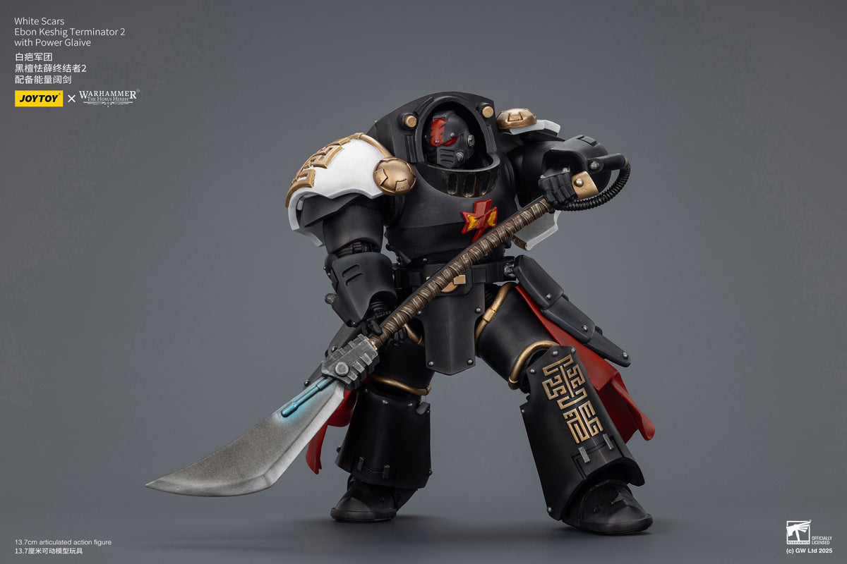 Joytoy: White Scars Ebon Keshig Terminator 2 with Power Glaive