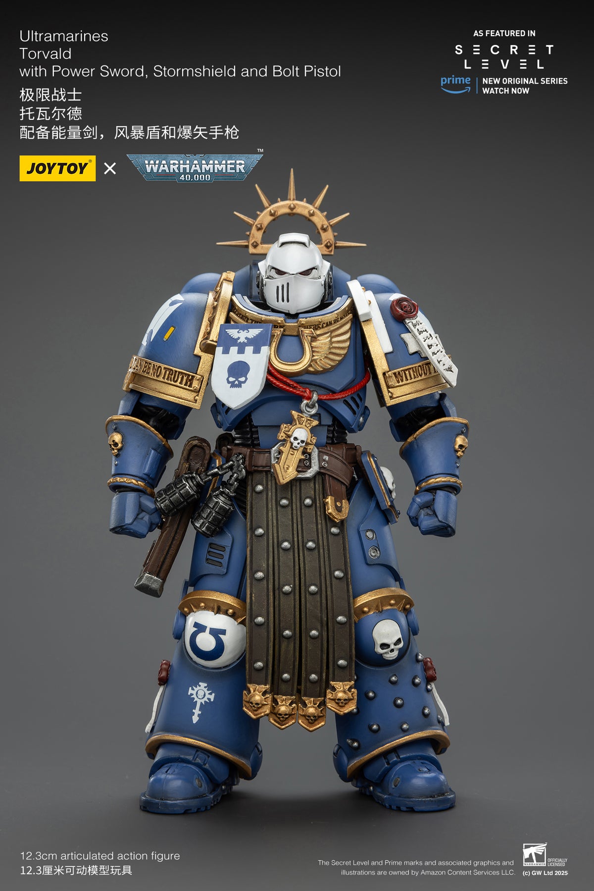 Joytoy: Ultramarines Torvald with Power Sword, Stormshield and Bolt Pistol