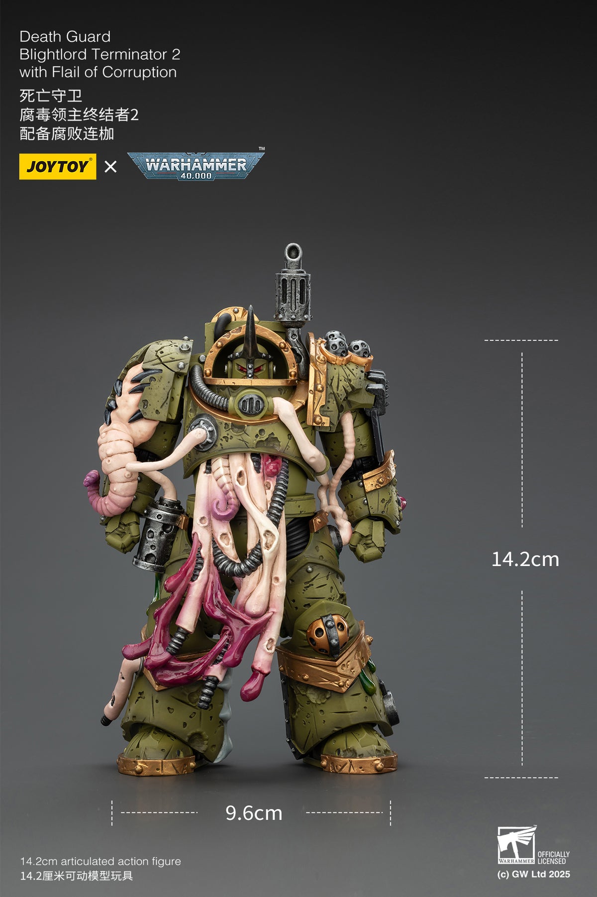 Joytoy: Death Guard Blightlord Terminator 2 with Flail of Corruption