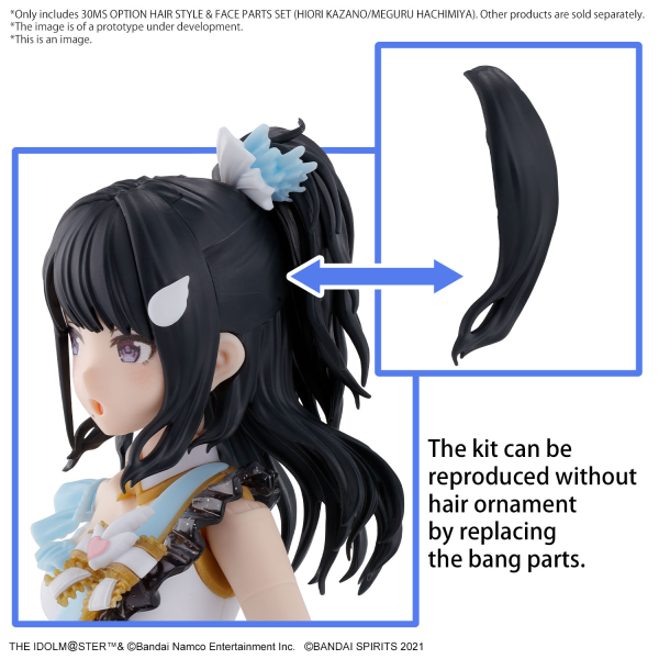 30MS The Idolmaster: Option Hair Style & Face Parts Set (Hiori Kazano/Meguru Hachimiya)