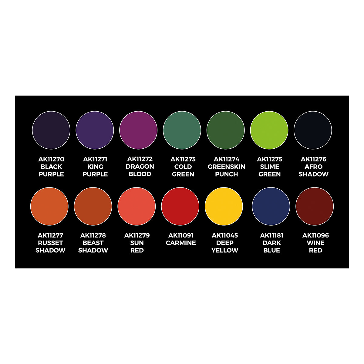AK11780: High Pigmentation Set (14 Colors)