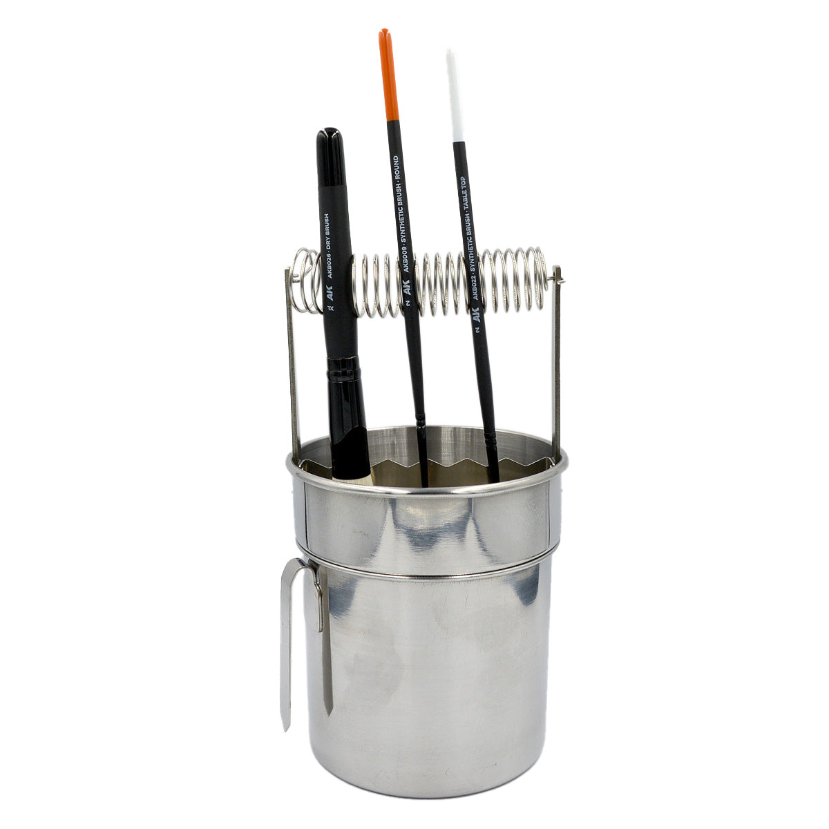 AK: Stainless Steel Paint Brush Cleaner Bucket