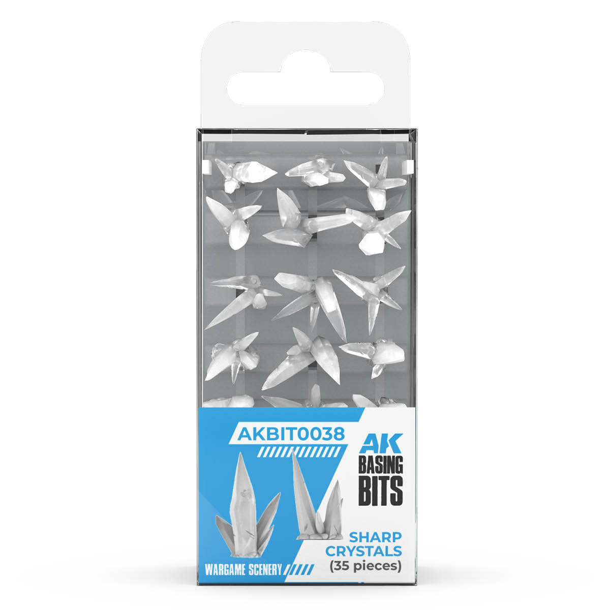 AK Basing Bits: Sharp Crystals (35 Pieces)