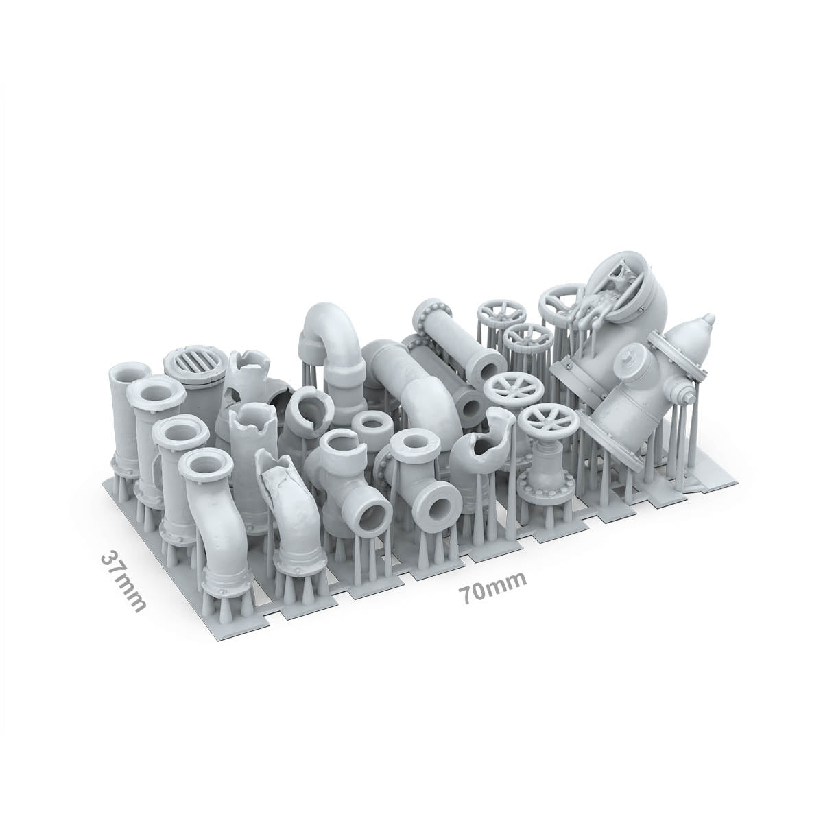 AK Basing Bits: Pipes (23 Pieces)