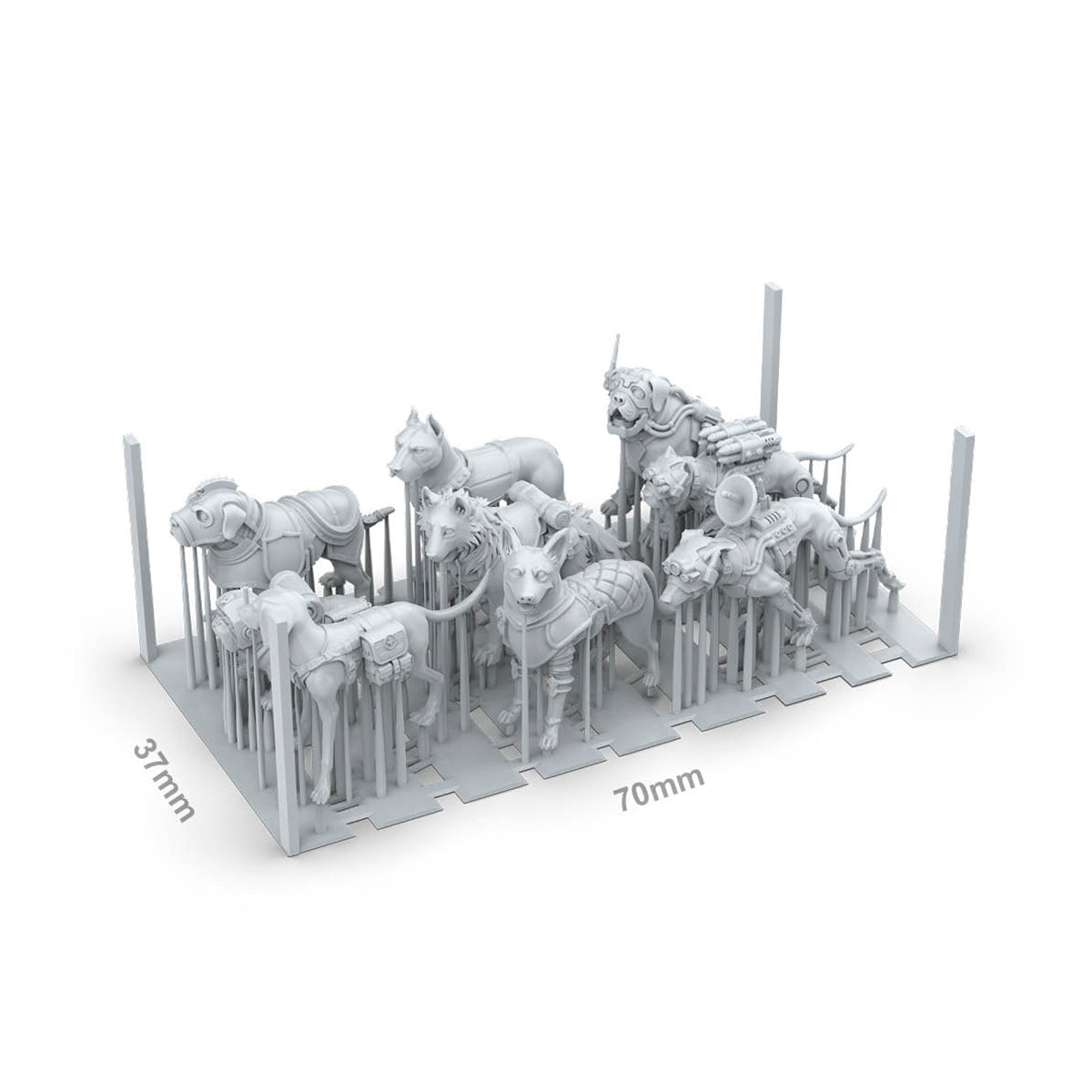 AK Basing Bits: War Dogs (9 Pieces)