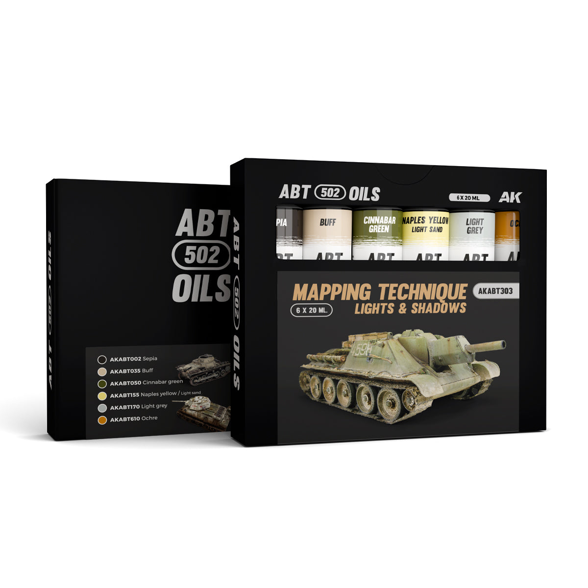 Abteilung 502: Mapping Technique Lights and Shadows Oil Paint Set