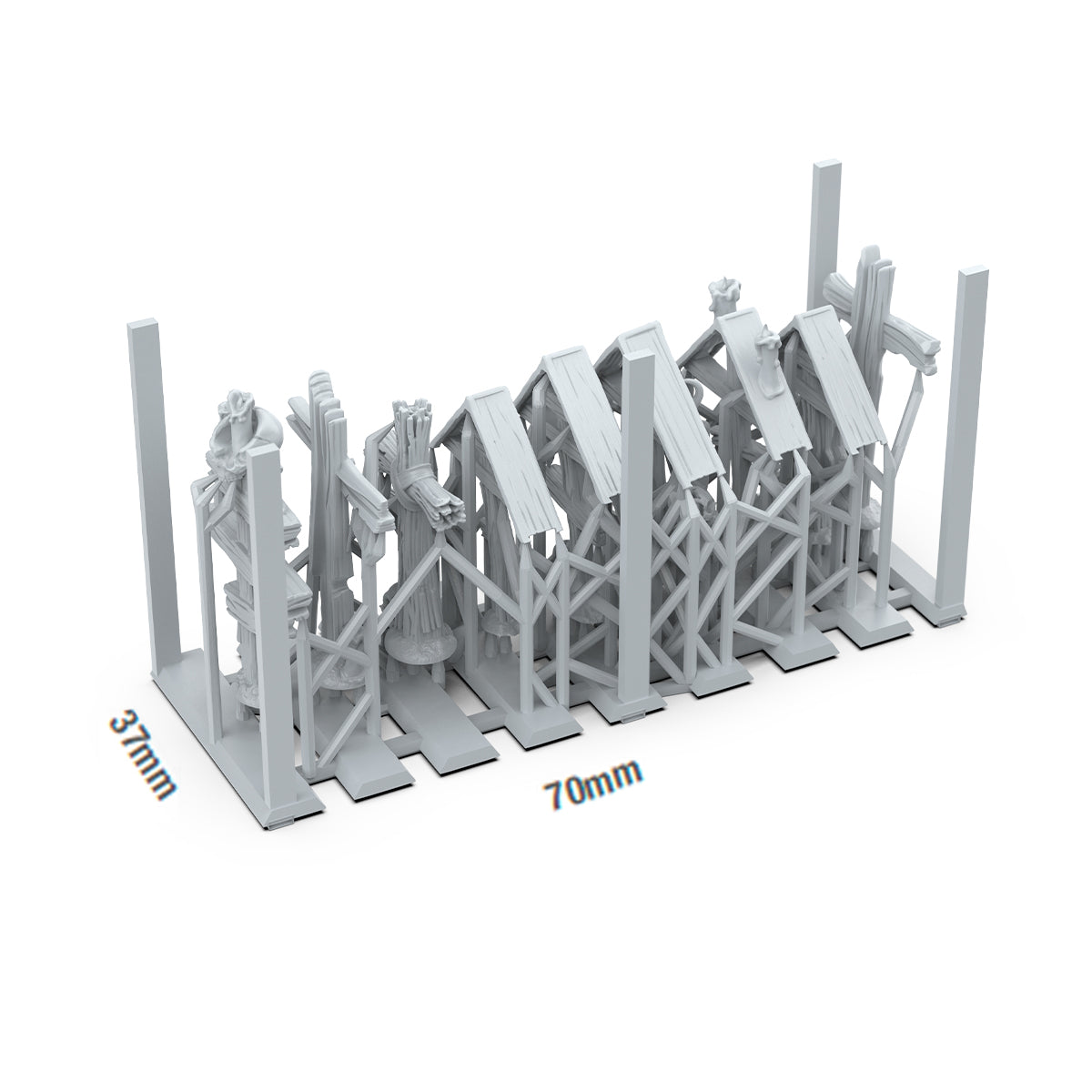 AK Basing Bits: Wood Crosses (9 Pieces)