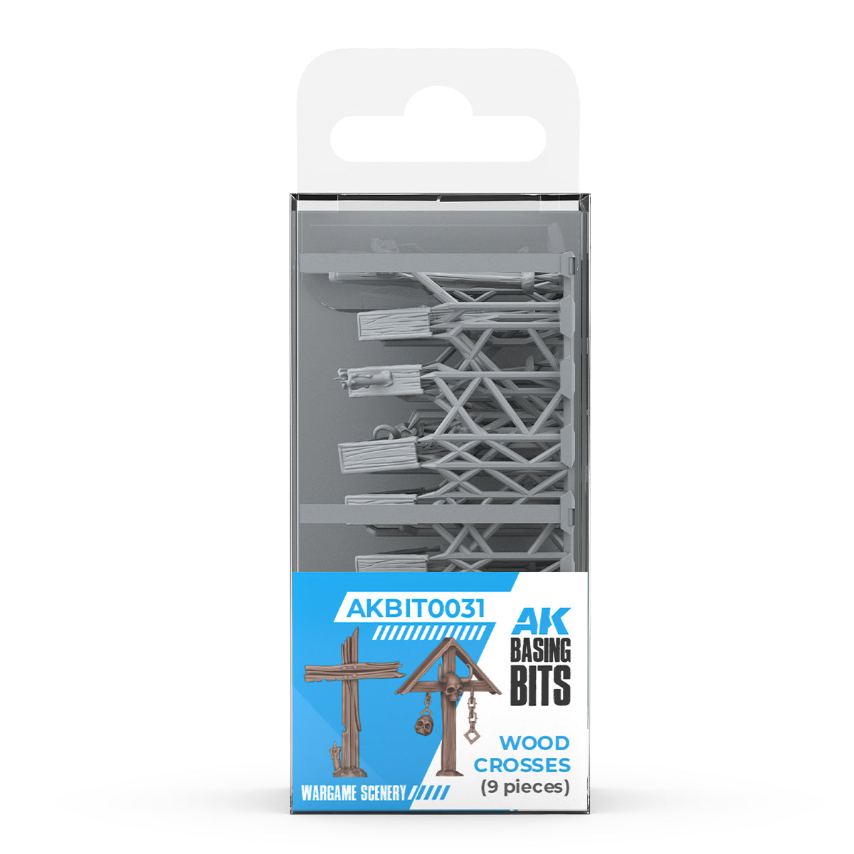 AK Basing Bits: Wood Crosses (9 Pieces)